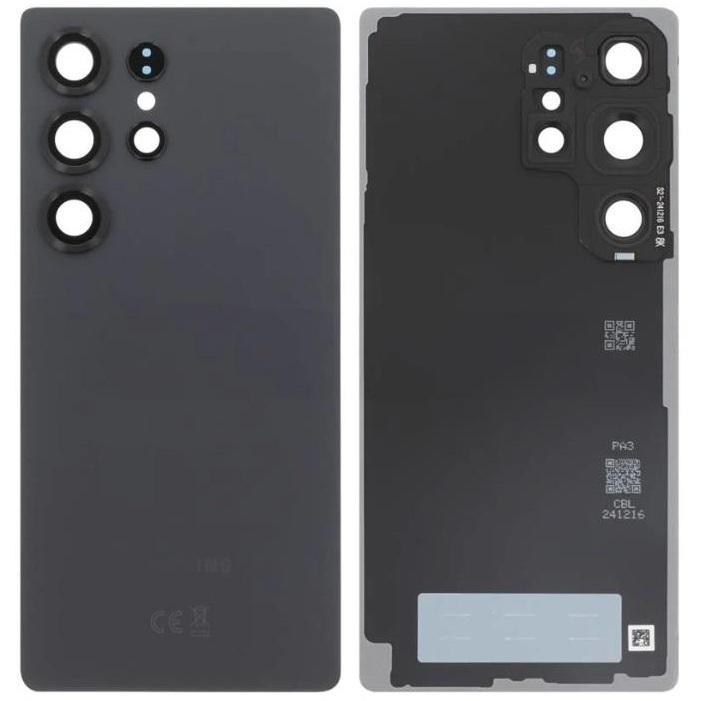 SAMSUNG GALAXY S25 ULTRA S938B 原装 后盖 带相圈镜片,黑色