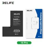 苹果 IPHONE 15 PRO 6.1 国产 RELIFE 定制版 大容量电池 (3420 mAh) (可诊断电池 免焊接电池原排线 无“未知部件”提示) (需先升级到最新系统)