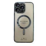 苹果 IPHONE 14 PRO MAX 电镀磁吸 带镜头保护 手机壳 蓝色