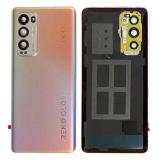 OPPO FIND X3 NEO (CPH2207) 原装全新 后盖 带相圈镜片，银色 (中国版本 无 CE LOGO 标志) (注意，颜色偏黄)
