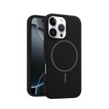 苹果 IPHONE 16 PRO MAX 液态硅胶 带磁吸 手机壳 黑色