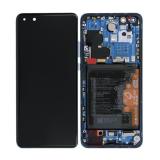 华为 P40 PRO (ELS-NX9 ELS-N04 ELS-N09) 全新全原 带框总成 配电池，蓝色 (华为售后屏幕) 02353PJJ