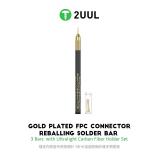 2UUL SC98 镀金拖锡针套装 用于 FPC 连接器焊锡 配有超轻碳纤维刀柄 3个拖锡针