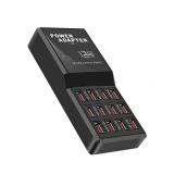 W-858 60W 12端口USB桌面充电器
