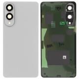 SAMSUNG GALAXY S25 EDGE S937B 后盖 带相圈镜片，钛金银 / 银色