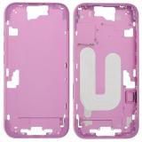 苹果 IPHONE 16 6.1 (A3287 A3081 A3286 A3288) A框 / 中框 粉色 OEM (不带拍照键+排线)