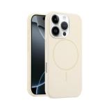 苹果 IPHONE 16 PRO MAX 液态硅胶 带磁吸 手机壳 白色