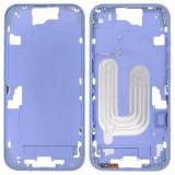 苹果 IPHONE 16 6.1 (A3287 A3081 A3286 A3288) A框 / 中框 蓝色  (不带拍照键+排线)