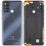 ZTE BLADE A52 后盖 带相圈镜片，灰色 / 黑色