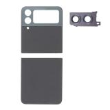 SAMSUNG GALAXY Z FLIP4 5G F721B 后盖 带相圈镜片，石墨色 / 黑色  (一套2个)