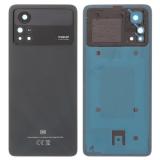 小米 POCO X4 PRO 5G (2201116PG) 原装 后盖 带相圈玻璃，黑色