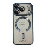 苹果 IPHONE 17 PRO 电镀磁吸 带镜头保护 手机壳 蓝色