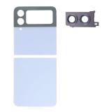 SAMSUNG GALAXY Z FLIP4 5G F721B 后盖 带相圈镜片，蓝色 (一套2个)