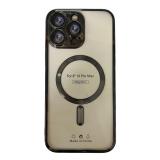 苹果 IPHONE 14 PRO MAX 电镀磁吸 带镜头保护 手机壳 黑色