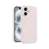 苹果 IPHONE 16 液态硅胶 带磁吸 手机壳 粉色