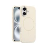 苹果 IPHONE 16 PLUS 液态硅胶 带磁吸 手机壳 白色