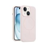 苹果 IPHONE 15 PLUS 液态硅胶 带磁吸 手机壳 粉色