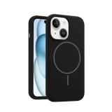 苹果 IPHONE 15 PLUS 液态硅胶 带磁吸 手机壳 黑色