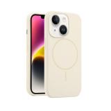 苹果 IPHONE 14 液态硅胶 带磁吸 手机壳 白色