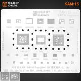 阿毛易修 SAM-15 SAMSUNG GALAXY S21 5G G991B / S21+ 5G G996B G996U / S21 ULTRA 5G G998B G998U / Z FLIP 3 5G F711B / Z FOLD 3 5G F926B 植锡钢网 (注意，实物如图)