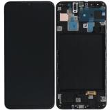 SAMSUNG GALAXY A30 A305F 全新 带框总成 黑色 (SERVICE PACK)