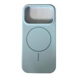 苹果 IPHONE 17 PRO 液态硅胶 带磁吸 手机壳 蓝色