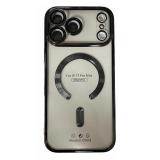 苹果 IPHONE 17 PRO MAX 电镀磁吸 带镜头保护 手机壳 黑色