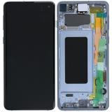 SAMSUNG GALAXY S10 G973F 带框总成 棱镜蓝色 （屏幕翻新 边框非原厂）