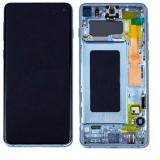 SAMSUNG GALAXY S10 PLUS G975F 全新全原 带框总成 棱镜蓝色 (官方售后全新屏 + 后装框) (非全原)