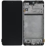 SAMSUNG GALAXY M51 M515F 全新 带框总成 黑色 (SERVICE PACK)