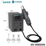 QUICK 2008 PRO 750W AI 智能语音热风拆焊台 温度 100-500°C (英文版本)