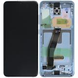 SAMSUNG GALAXY S20 G980F / G981F / G981B 带框总成 蓝色 (官方售后全新屏 + 后装框) (非全原)