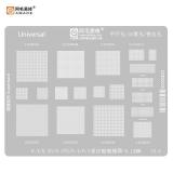 阿毛易修 UNIVERSAL 0.3 / 0.35 / 0.375 / 0.4 / 0.5 多功能植锡钢网 0.12MM (注意，实物如图)